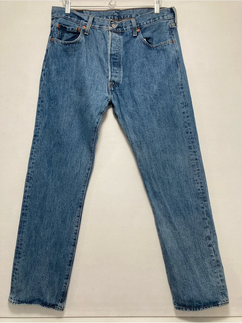 Levi's 501 XX Straight Fit Men's Jeans W35 L32 Blue Button Fly